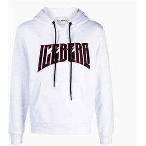 Iceberg, Heren, Sweatshirts & Hoodies, Wit, Maat: XL Katoen,