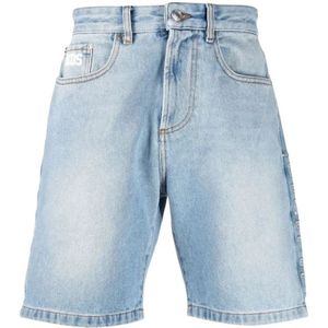 Gcds, Heren, Korte broeken, Blauw, Maat: W31 Denim,