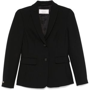 Peserico, Dames, Jassen, Zwart, Maat: M Wol,