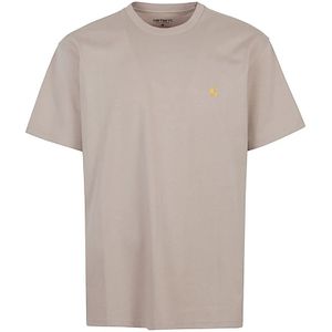 Carhartt Wip, Heren, Tops, Beige, Maat: S