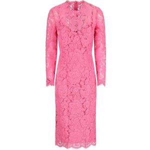 Dolce & Gabbana, Dames, Jurken, Roze, Maat: M