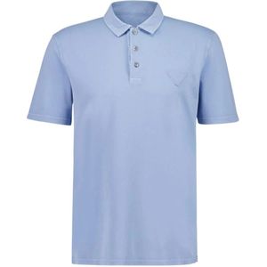 Prada, Heren, Tops, Blauw, Maat: M Katoen,