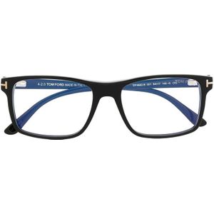 Tom Ford - Optical Frame - Bril - Zwart - Blauw Licht Blokkerend - Clip-On Zonnebril