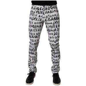 Dolce & Gabbana, Heren, Jeans, Wit, Maat: M Denim,