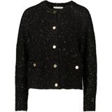 Betty & Co - Gebreid Vest - Zwart - Lange Mouw - Normale Pasvorm