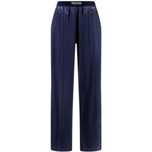 Tom Ford, Dames, Nachtkleding & Lounge, Blauw, Maat: M Zijde,