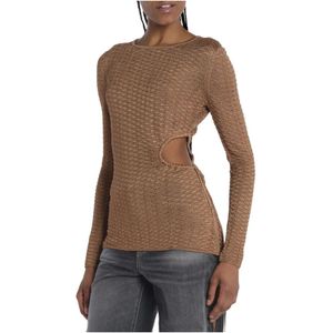 Ba&Sh, Dames, Truien, Bruin, Maat: XS Viscose,