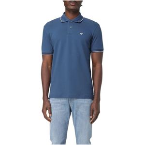 Emporio Armani, Heren, Tops, Blauw, Maat: XL
