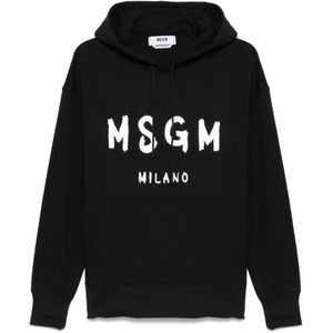 Msgm - Felpa - Hoodie - Zwart