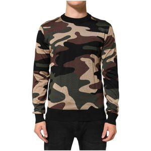 Dolce & Gabbana, Heren, Sweatshirts & Hoodies, Veelkleurig, Maat: L Katoen,