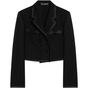 Dolce & Gabbana, Dames, Jassen, Zwart, Maat: M