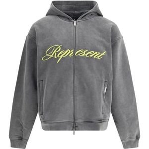 Represent, Heren, Sweatshirts & Hoodies, Grijs, Maat: XL