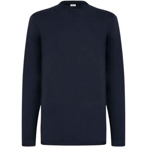 Kiton, Heren, Tops, Blauw, Maat: 3XL Katoen,