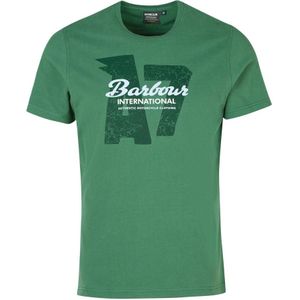 Barbour, Heren, Tops, Groen, Maat: M Katoen,