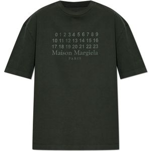 Maison Margiela, Heren, Tops, Zwart, Maat: XS Katoen,