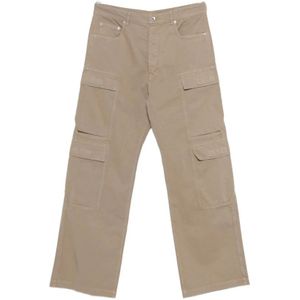 Rick Owens, Heren, Jeans, Roze, Maat: W33 Katoen,