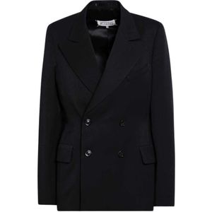 Maison Margiela, Dames, Jassen, Zwart, Maat: L Wol,