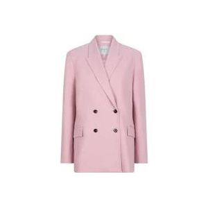 Dante 6 Roze Double Breasted Blazer , Pink , Dames , Maat: S