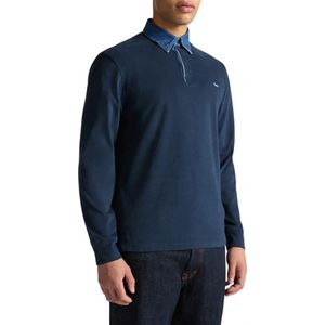 Harmont & Blaine, Heren, Tops, Blauw, Maat: 2XL