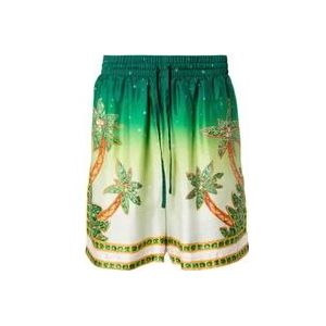 Casablanca Joyaux DAfrique Zijden Bermuda Shorts , Multicolor , Heren , Maat: M