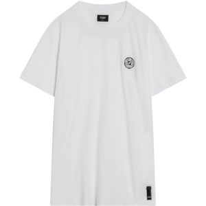Fendi, Heren, Tops, Wit, Maat: M