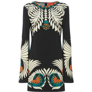 La DoubleJ, Dames, Jurken, Veelkleurig, Maat: L Satijn,