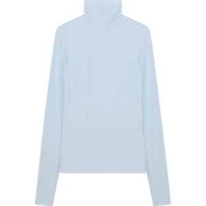 Sportmax, Dames, Truien, Blauw, Maat: S Polyamide,