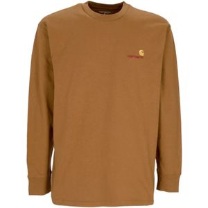 Carhartt Wip, Heren, Tops, Bruin, Maat: S Katoen,