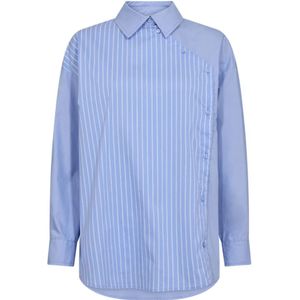 Co'Couture, Dames, Blouses & Shirts, Blauw, Maat: S