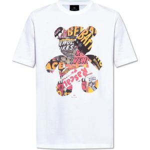 PS By Paul Smith, Heren, Tops, Wit, Maat: L Katoen,