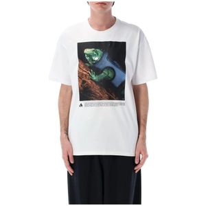 Nike, Heren, Tops, Wit, Maat: L Katoen,