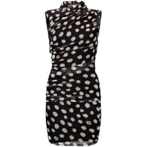 Liu Jo, Dames, Jurken, Zwart, Maat: L Jersey,