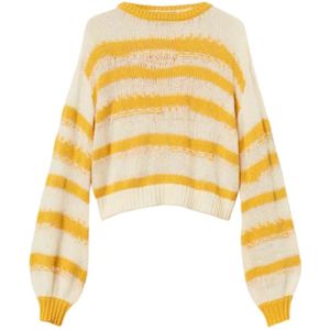 Twinset, Dames, Truien, Veelkleurig, Maat: S Katoen,