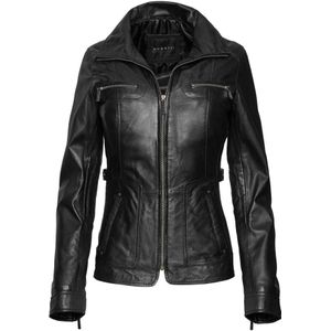 Bugatti, Dames, Jassen, Zwart, Maat: S Leer,