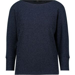 Zero, Dames, Blouses & Shirts, Blauw, Maat: M Leer,