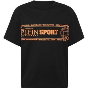 Plein Sport, Heren, Tops, Zwart, Maat: XS