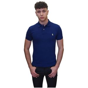 Ralph Lauren, Heren, Tops, Blauw, Maat: XL Zijde,