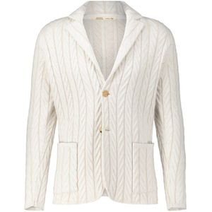 Maurizio Baldassari, Heren, Truien, Wit, Maat: 2XL Kasjmier,