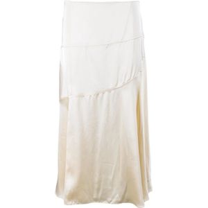 Jil Sander, Dames, Rokken, Beige, Maat: M Viscose,