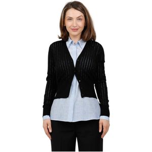 Max Mara Studio, Dames, Truien, Zwart, Maat: M Zijde,