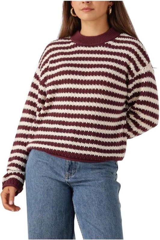 Y.a.s - Yasporta LS Knit Pullover - Bruin - Dames