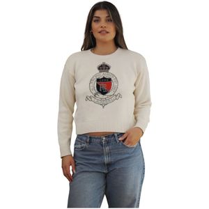Ralph Lauren, Dames, Truien, Beige, Maat: L Katoen,