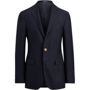 Polo Ralph Lauren, Heren, Jassen, Blauw, Maat: 2XS Wol,