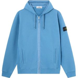 Stone Island, Heren, Sweatshirts & Hoodies, Blauw, Maat: XL