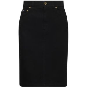 Dolce & Gabbana, Dames, Rokken, Zwart, Maat: XS Denim,