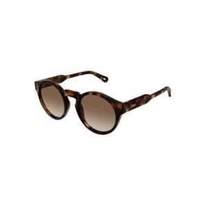 Chloé Moderne Vrouwelijke Zonnebrillen Collectie , Brown , Dames , Maat: 52 MM