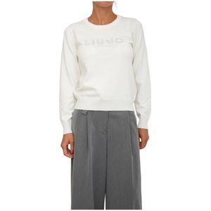 Liu Jo, Dames, Sweatshirts & Hoodies, Beige, Maat: XS Viscose,