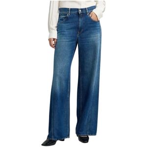 Replay, Dames, Jeans, Blauw, Maat: W25 Katoen,