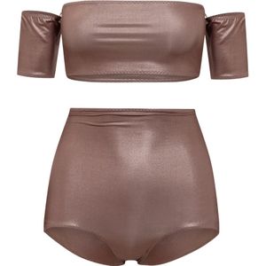 Alessandro Vigilante, Dames, Badkleding, Bruin, Maat: XS Tweed,