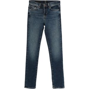 7 For All Mankind, Dames, Jeans, Blauw, Maat: W27 Katoen,